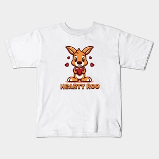 Hearty Roo, Cute Kangaroo Kids T-Shirt